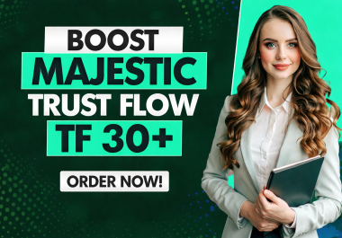 I will increase your website majestic trust flow 30 plus