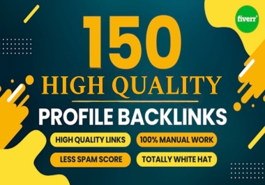 I Will Create 150+ High Quality SEO Backlinks DA 40 to 99