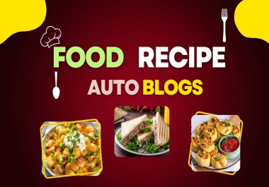 create recipe,  cooking,  healthy food with autopilot automatic posting mode
