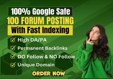 I will do Manually 60 Forum Posting and high authority forum backlinks with Google ranking