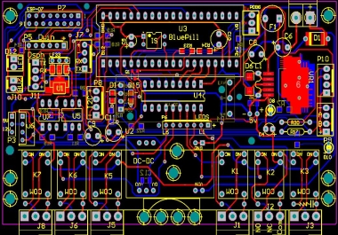 Designing 2 Layers PCB simply using Schematic