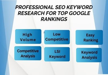 Professional SEO Keyword Research for Top Google Rankings