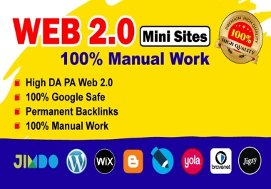 I will build 50 Web 2.0 backlinks with unique content for SEO ranking