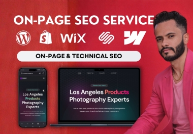 I will do On-Page SEO for WordPress,  Wix,  Squarespace,  Shopify,  Tilda SEO optimization service