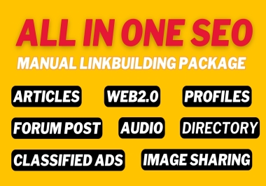All In One Manual SEO Link Building Service 150 High Quality Backlinks for Higher Rankings