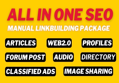 All In One Manual SEO Link Building Service 150 High Quality Backlinks for Higher Rankings