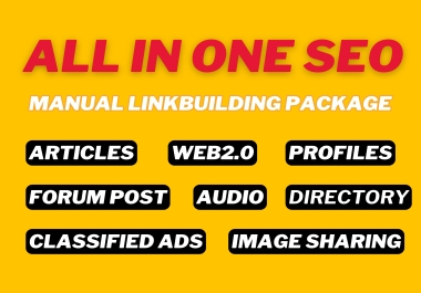 All In One Manual SEO Link Building Service 150 High Quality Backlinks for Higher Rankings
