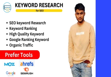 I will do best ranking keyword research for Website.