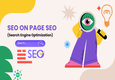 ON PAGE SEO Services to Increase Website Traffic