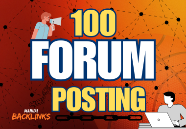 Rank Like a Pro-100 SEO Forum Backlinks-No Automation