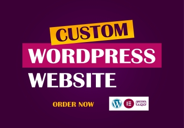 Custom WordPress site development & landing page with Elementor
