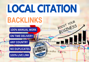 Boost Your Local SEO with High-Quality 50 Local Citation Backlinks