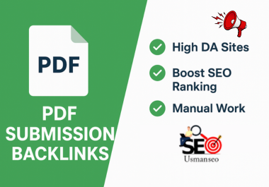 Create 10 High-Quality PDF Submission Backlinks for SEO Ranking Boost