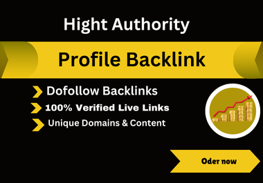 I will do 100 profile backlinks to grow your business website where DA 75+.