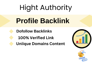 I Will Build 100 Profile Backlinks to Grow Your Business Website DA 75+