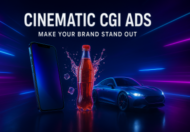 I will create cinematic CGI ads for your brand or product