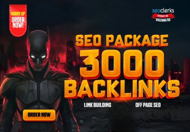 I will create a powerful SEO package with 3000 backlinks for your website