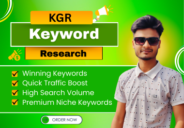 KGR Keyword Research for Fast SEO Results