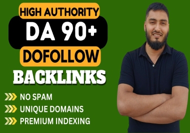 I will provide 85 high authority da 90 plus dofollow seo backlinks