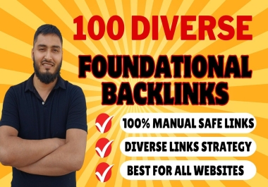 I will do 100 diverse SEO backlinks high da authority white hat link building