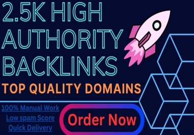 Manual 2500 Dofollow Backlinks High Quality SEO Links for Top google Rankings