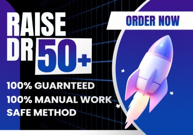 I'll use Ahrefs to manual raise your website's domain rating to 50+ with Backlinks