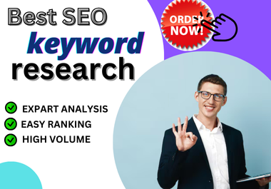I Will Do 100 SEO Keyword Research Low Competition High Search Volume