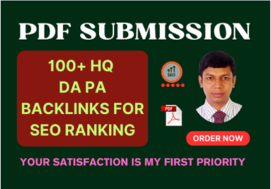 50+ PDF Submission HQ DA & PA Backlinks for SEO Ranking.