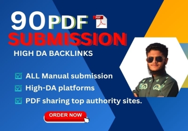 I will do 90 PDF submission SEO backlinks to top document sharing sites