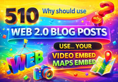 510 Contextual Dofollow Web 2.0 Backlinks- Indexable & SEO Optimized for Maximum Search Engine