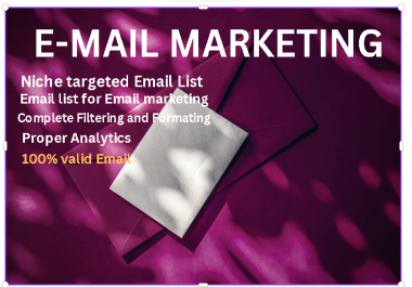 I Will Provide niches target and verified mail list for Email Marketing