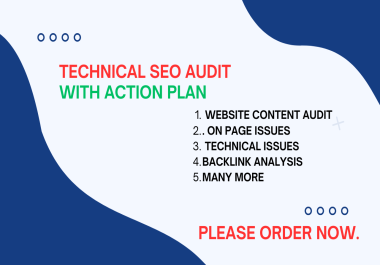 I will provide a detailed website SEO audit to get better ranking.