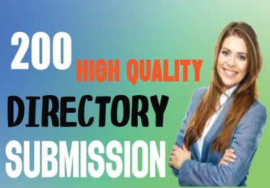 I will do make 200 directory submission high quality backlinks