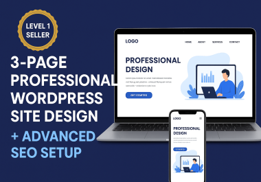 I Will Create a 3-Page Professional WordPress Website + Advanced SEO Setup