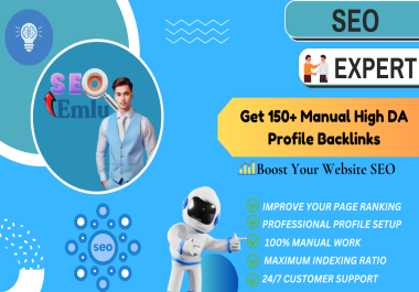 I Will Create 150+ High Quality Profile Backlinks
