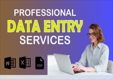 I Will Do Fast & Accurate Data Entry Work