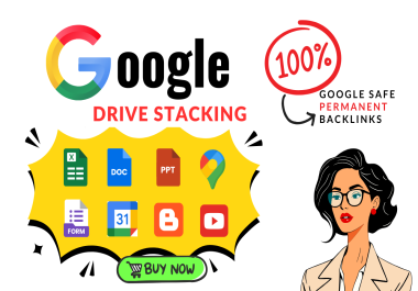 I will create advanced google drive stacking seo with omg and rys style
