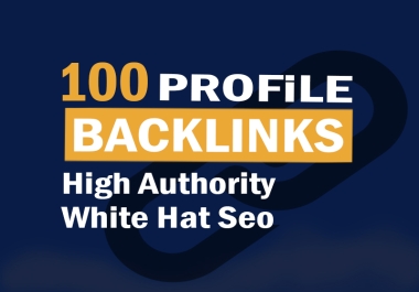 I will make boost your SEO with High quality profile backlinks.