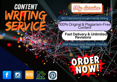 I'll create 2000 word's SEO article and content writing on any topic