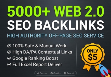 5000 Web 2.0 off-page SEO backlink service