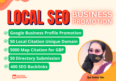 Rank Your GBP Locally with 50 Citations,  5K Map,  50 Directories and 400 SEO Backlinks
