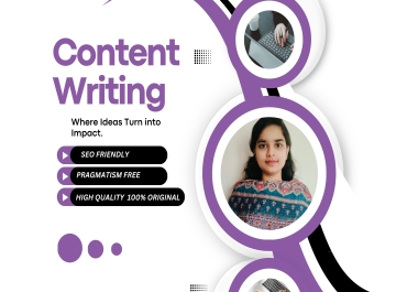 I will write seo friendly copyright free content for you