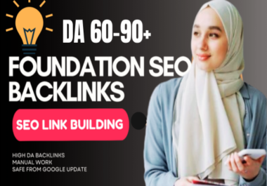 Diversified 100 Foundation White Hat High da Links Building SEO Backlinks