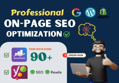 GET On-page SEO Optimization with Rank math or Yoast for your Websites