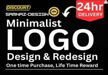 Modern Minimalist Logo Deisgn & Brand Identity with in 72 Hour