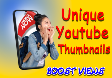 I will create attractive YouTube thumbnail design for your videos