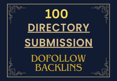 Get 100 manual directory submissions for SEO ranking