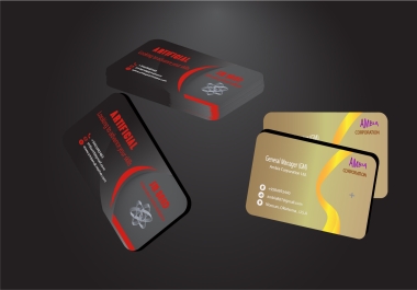 I will create a professional double-sided business card design.