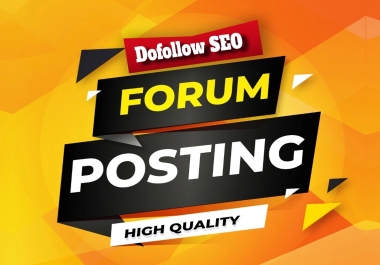 I will create 50 niche F0RUM Backlinks with SEO friendly