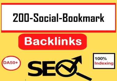 I will submit 200 Social Bookmarking Backlinks to high DA sites for faster indexing